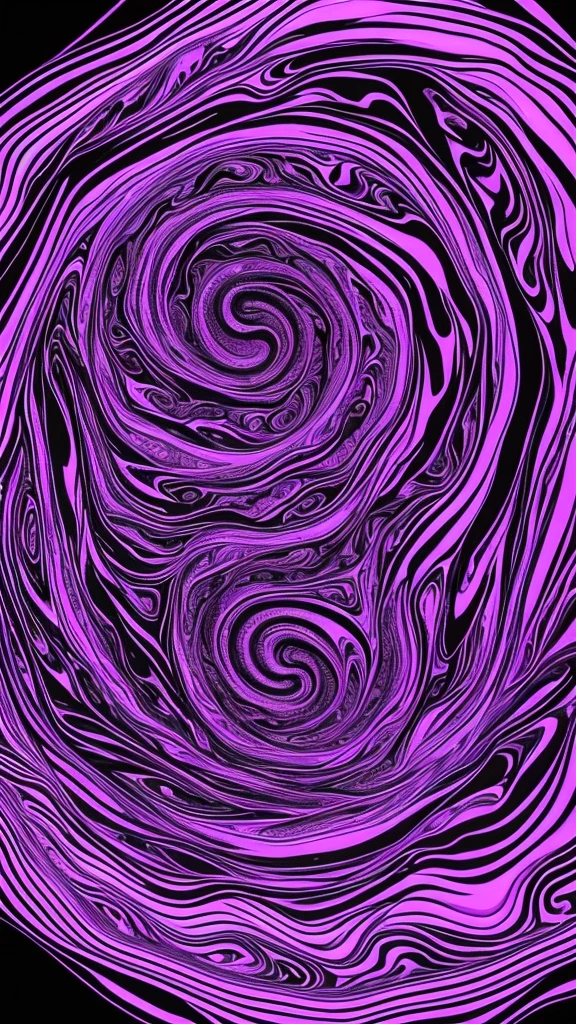 a purple and black abstract painting with a pink light, a microscopic photo by Daniel Chodowiecki, flickr, generative art, evil inky swirly ripples, very trippy and abstract, lsd waves, psychedelic waves, trippy mood, made of liquid purple metal, swirly magic ripples, dmt ripples, swirly vibrant ripples