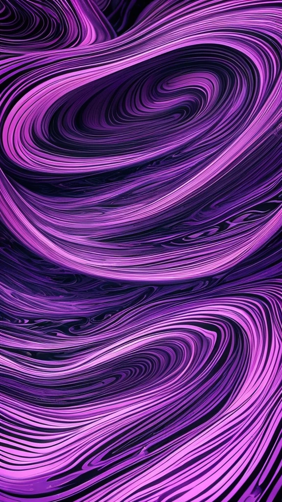 a purple and black abstract painting with a pink light, a microscopic photo by Daniel Chodowiecki, flickr, generative art, evil inky swirly ripples, very trippy and abstract, lsd waves, psychedelic waves, trippy mood, made of liquid purple metal, swirly magic ripples, dmt ripples, swirly vibrant ripples