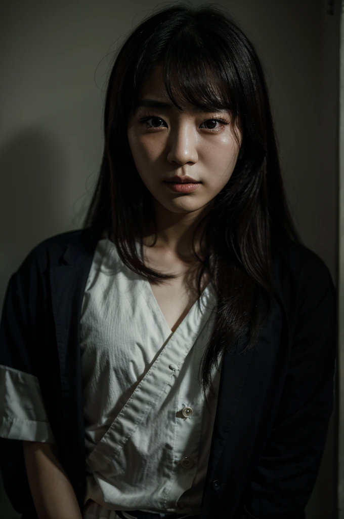 portraits of Korean men and Korean women with a dark romance theme