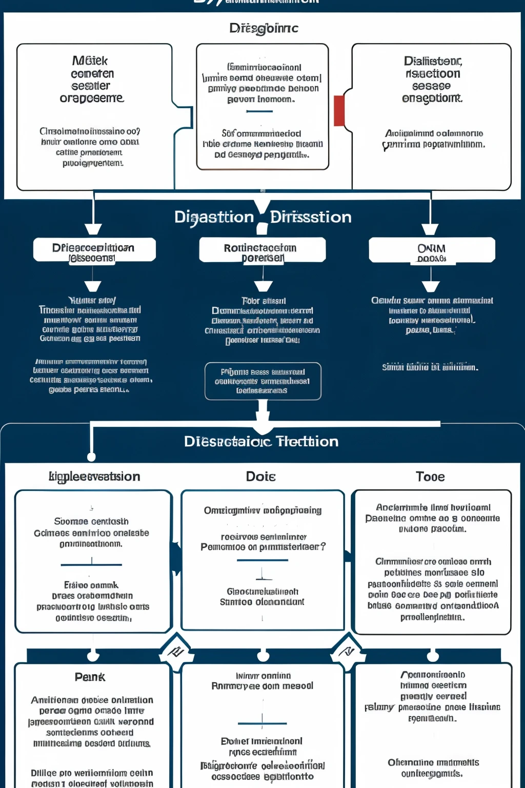 Diagnostic establishment: A flowchart showing the results of the organizational diagnosis.