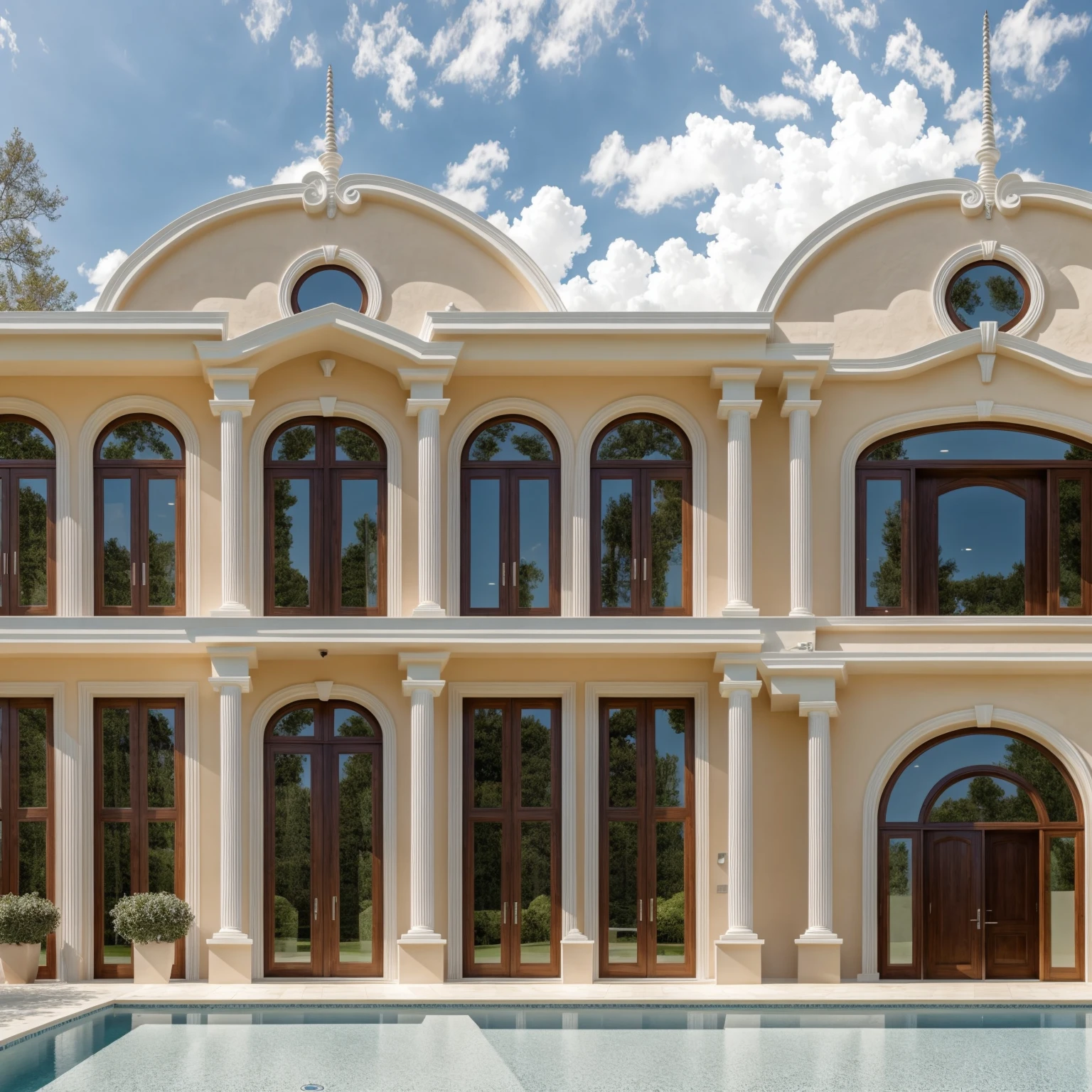 PLATEFORME KTHOUSE, 1 deadly villa, villa main material about color wall construction:1.2 glass panels:1.1 and stone:1.2, 1 large courtyard, 1 road passes in front of the house, (photo brute, Real, best quality, head of'artwork:1.2), avoir l'modern and minimalist look, 1 route devant la maison, Dynamic lighting:1.3, (hyper Realistic, photo-Realistic:1.2), high quality, (dark lighting:1.2), perfect lighting, archaic, Aucun humain