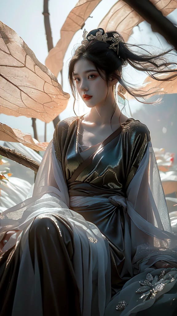 Ultra-high resolutionolution,((masterpiece))),(((best quality))),((Super detailed)),((extremely delicate and beautiful)),Cinematic light,Detailed environment,(true),Cinematic light,Detailed environment,(true),
(original photo, 4K, trueistic, 精緻Meticulous肌膚 :1.3),masterpiece,best quality,Award-winning works,Super detailed,Depth of Field,Cinematic angle,Cinematic light,Low profile,dark scene,(Soft and warm side lighting:1.2),(high dynamic range:1.4),
(hypertrueism, Soft Light, sharp),(Super detailed的:1.2),Cinematic lighting,thunderclap,overexposure,intricate details,magazine cover,Dynamic angle,Chiaroscuro,Emotional impressions,
(trueistic, photo-trueistic:1.37),Very detailed,photography,8k,Amazing,Meticulous,best quality,Ultra-high resolution,Outstanding details,Atmospheric depth,superb technology,harmonious composition,Cinematic lighting,immersive atmosphere,Stunning visual effects,Rose red and blue,Light bronze and indigo,
Snow Lotus Leaf,1 girl,(whole body:1.1),Hanfu,Chinese clothes,Long sleeve,jewelry,Dynamic angle,view,Extremely beautiful skin,natural skin texture,Beautiful and beautiful,Atmospheric,Very detailed background,(shiny skin:1.5),
