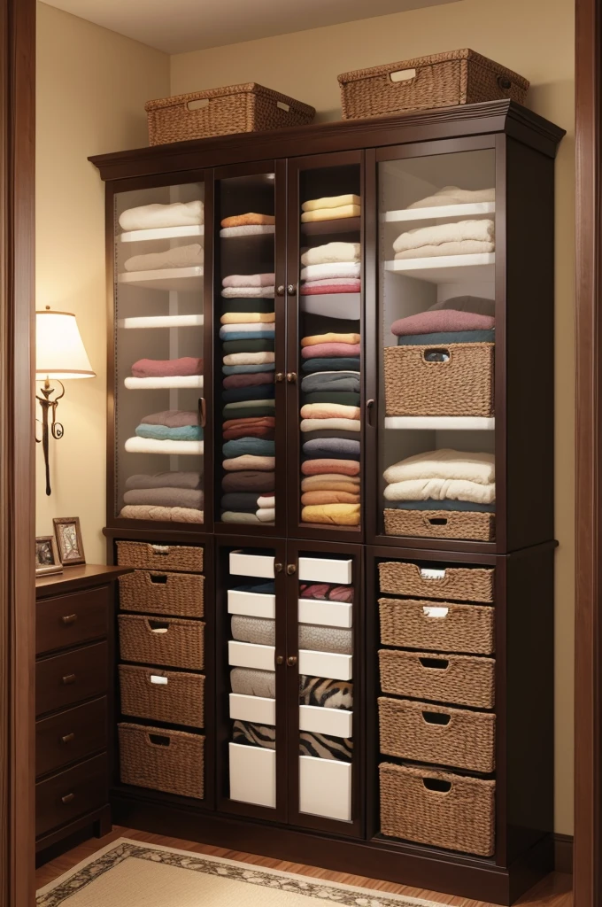 Tiger print closet

