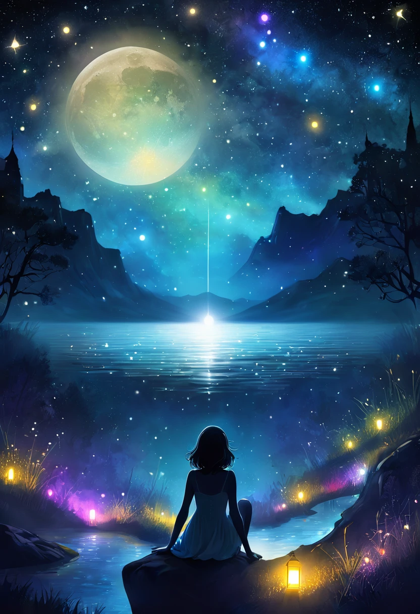 Alors que la nuit murmure ses secrets à l'aube, le monde s'éveille dans une symphonie de couleurs et de rêves.