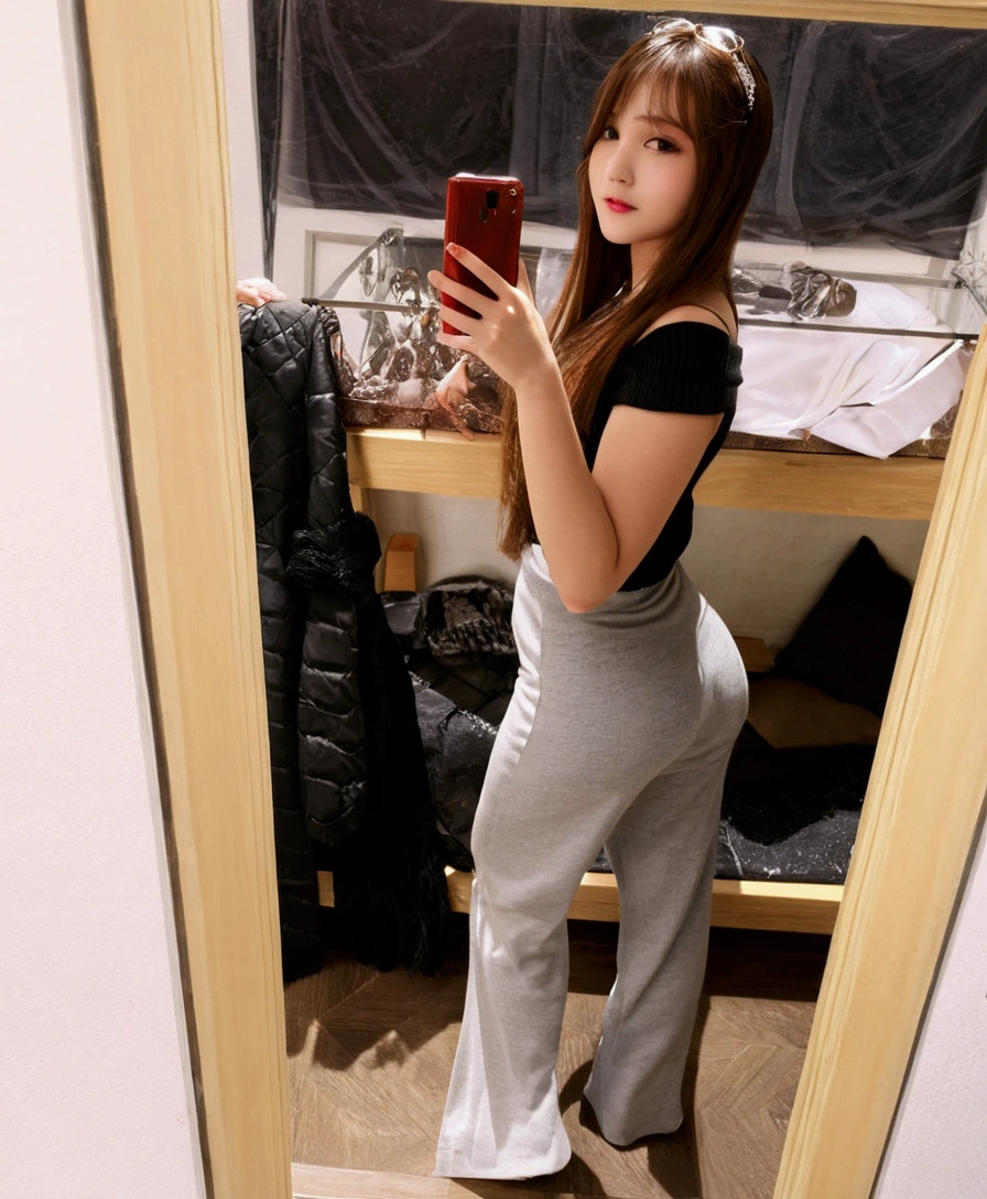 ((Best Quality)), ((Masterpiece)), (detailed), 1 girl, off shoulder sweater, 