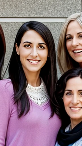 Group of Jewish women together focus on characters faces 