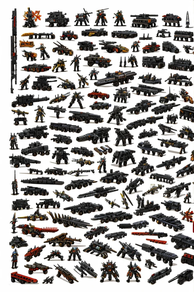 Alphabet with characters from the anime series "Zoids