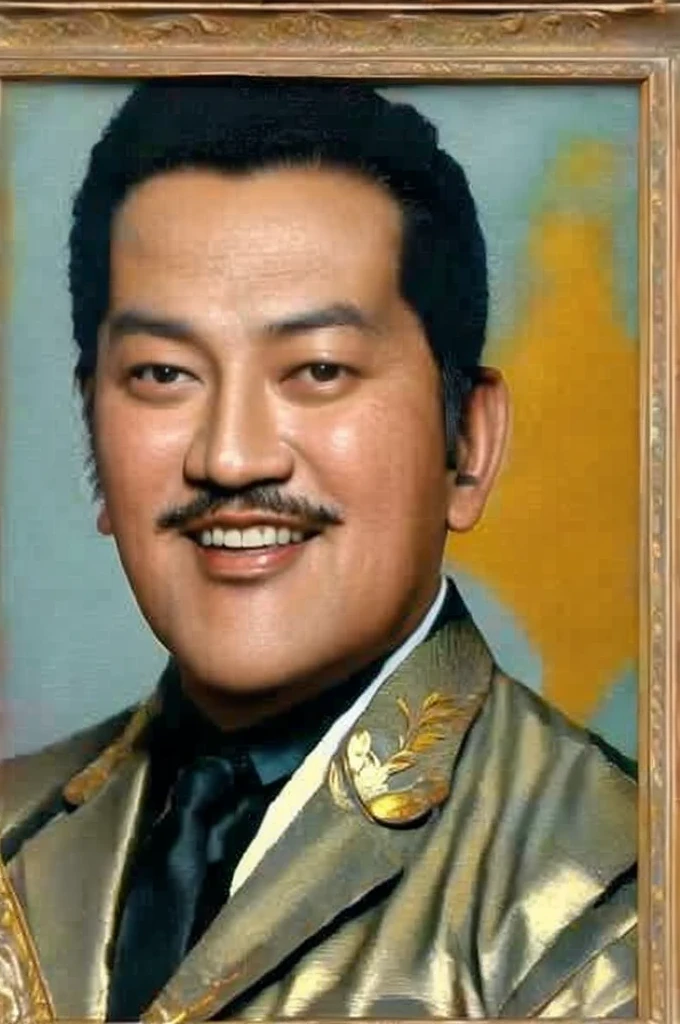 ((best quality)), ((masterpiece)), (detailed), 1 man. 3/4 portrait. masculine. handsome. big eyes. malay man. malaysia. ))((P.ramlee))