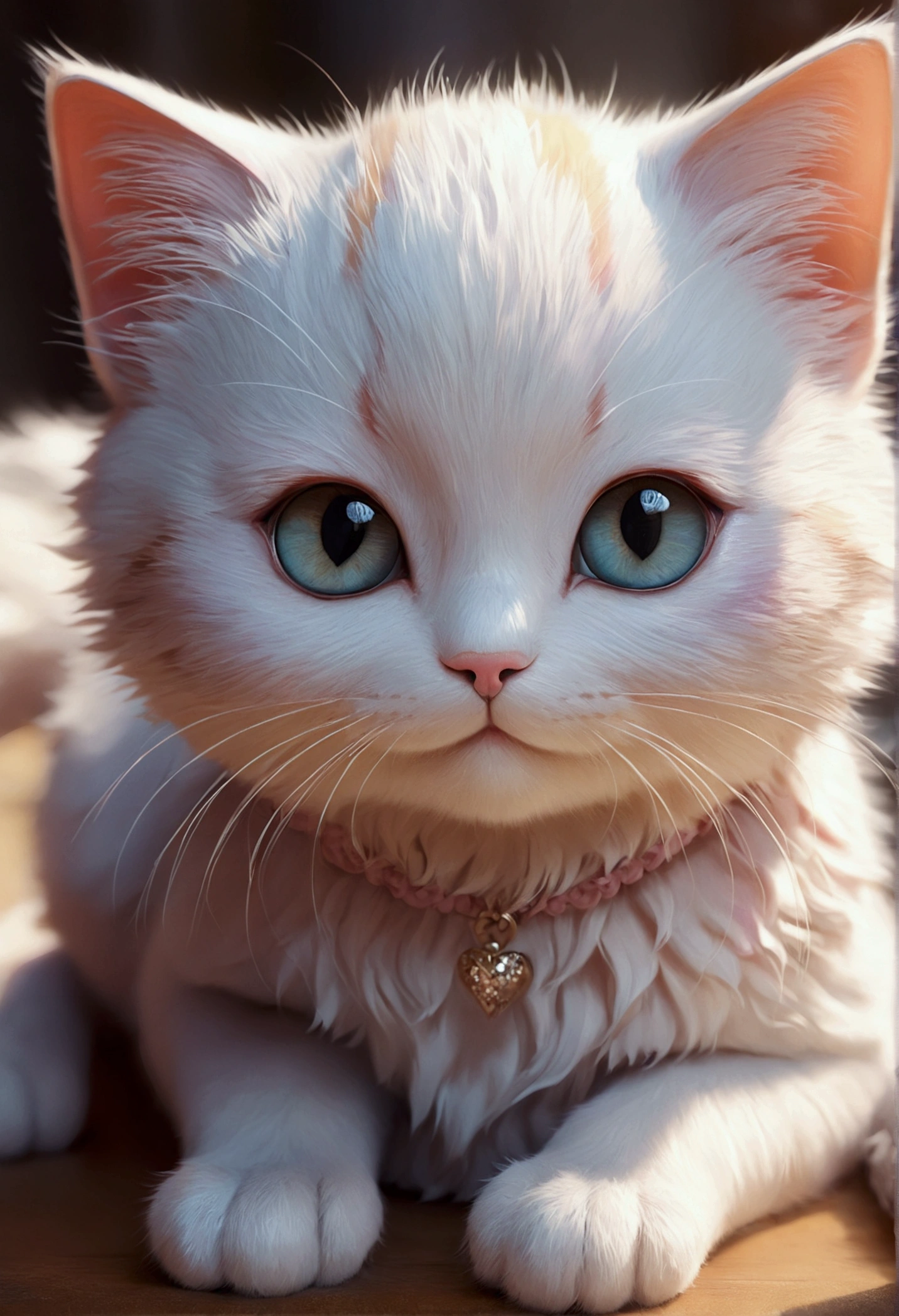 Beautiful  with dreamy eyes, Little cat, Volumetric Light, Ultra-realistic, Intricate details, shape, Painting, watercolor, Cute Chibi, , ah!, Shallow depth of field, Pastel Color Palette, Soft lighting, minimum, Modern, Digital Painting, Lois van Baerle、Ross Tran、Art by artgerm, Artstation HQのトレンド, Very detailed，Sleep，Are sleeping