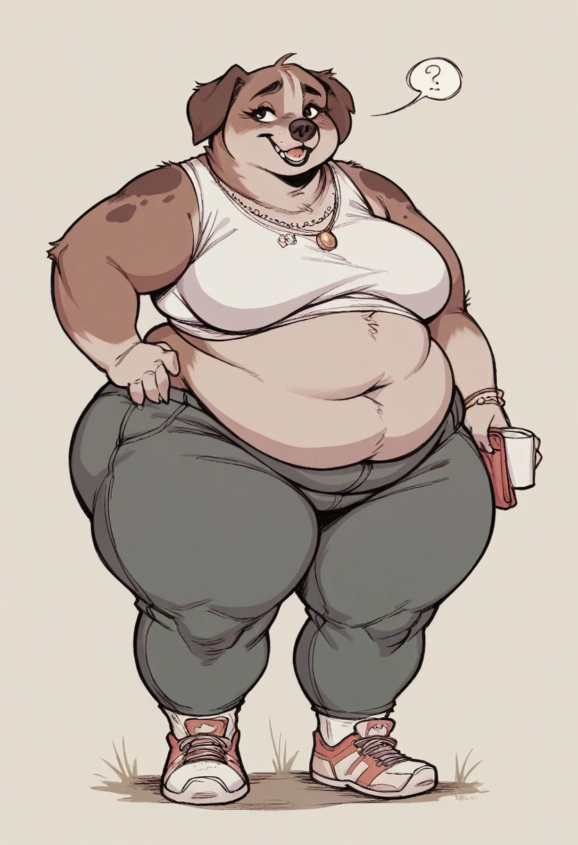 Fat obese sssbbw gluttony 45 year old dog mother and puppies