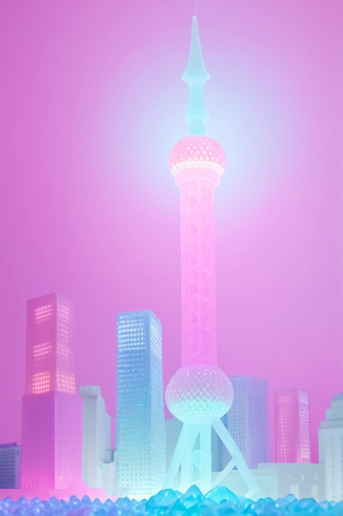 made of translucent jelly,Light pink gradient light blue,Crystal clear,Right side light