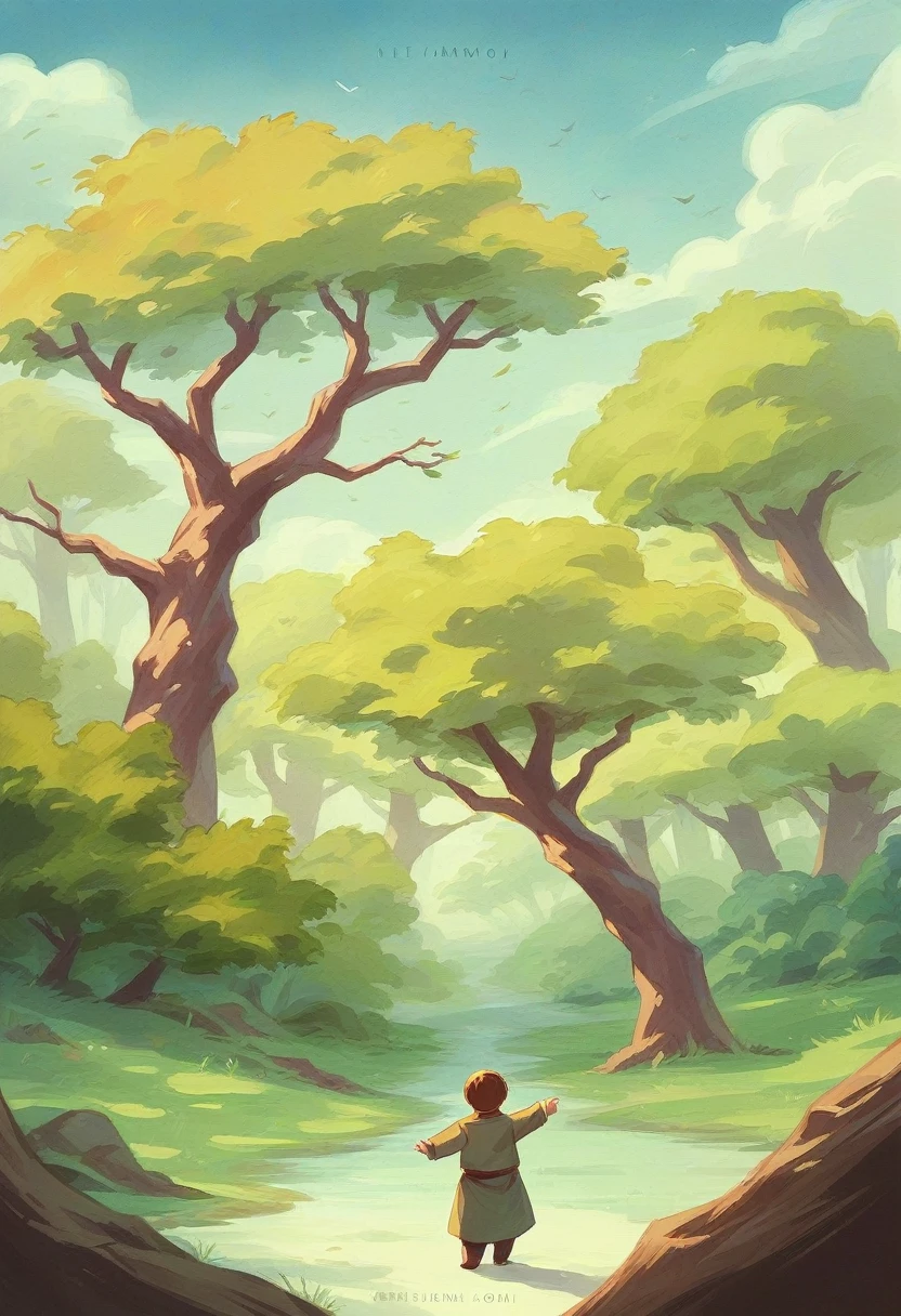 an ancient forest, presented with digital painting techniques that are extremely delicate and high-quality, reaching 8K resolution. The artwork has attracted much attention on the ArtStation website due to its sharp focus, rich light changes, and a very complex and detail-rich central composition. Inspired by artists like Lois van Baarle (Loish), Ilya Kuvshinov, and Studio Ghibli, the website's style presents a chibi kawaii aesthetic with soft and watercolor-like color tones.