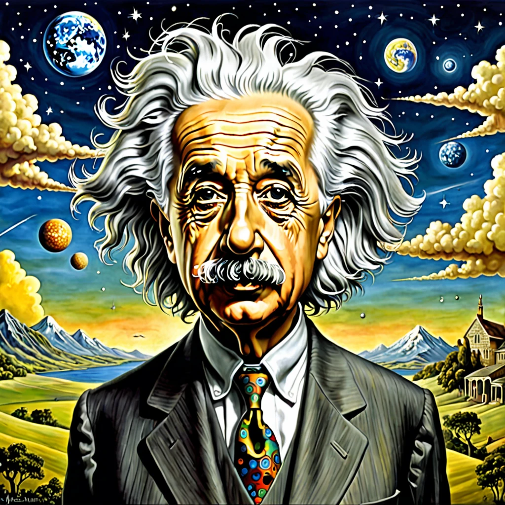 art surrealism Albert Einstein