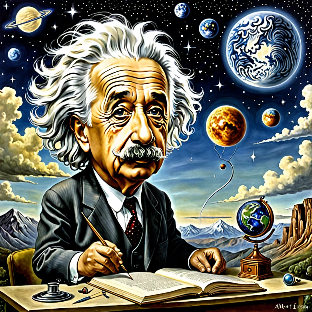 art surrealism Albert Einstein