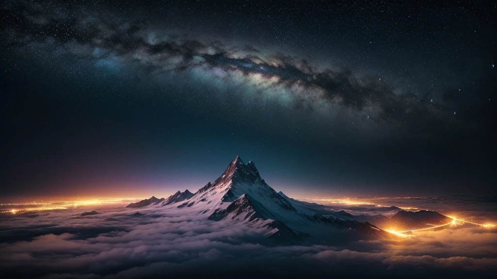 Create an inspiring and imposing image with the phrase "The World is Yours" in the center. The image should convey the idea that the world is within reach for the viewer, evoking feelings of achievement, power, and endless possibilities. Use a vast and impressive scene, such as a panoramic view of space with Earth in the background, or an infinite horizon with mountains and a starry sky.
The phrase "The World is Yours" should be prominently displayed in the center of the image. Use an elegant and powerful font that conveys confidence and grandeur. Experiment with effects like glow, shadow, or outline to make the phrase stand out against the background. Use a vibrant and contrasting color palette. Dark blue and black tones for the space or horizon, with touches of white, gold, or silver for the text and other elements you want to highlight.
Add details like bright stars, colorful nebulae, or auroras for a magical and mysterious touch. If you choose a terrestrial scene, include elements like silhouettes of mountains, trees, or a tranquil ocean reflecting the starry sky. Use lighting effects to create an epic atmosphere. Illuminate the text so that it appears to radiate light, symbolizing the power and energy of the message.
The image should be balanced, with the phrase "The World is Yours" clearly visible and centered. All visual elements should complement the central message without distracting from it. Ensure the final image is inspiring and motivational, capturing the essence of endless possibilities and personal achievements.