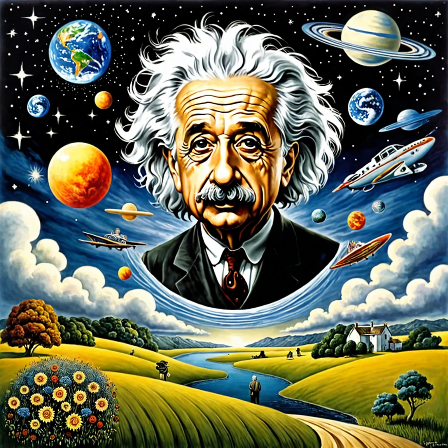 art surrealism Albert Einstein