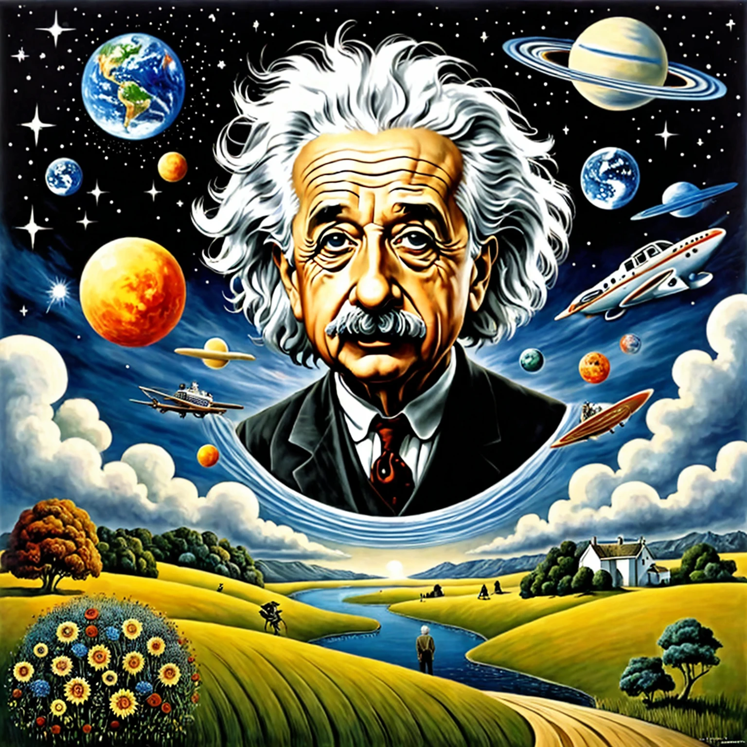 art surrealism Albert Einstein