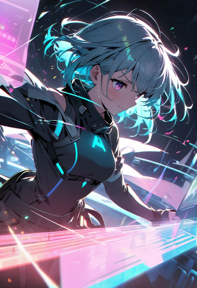 Holographic glow effect