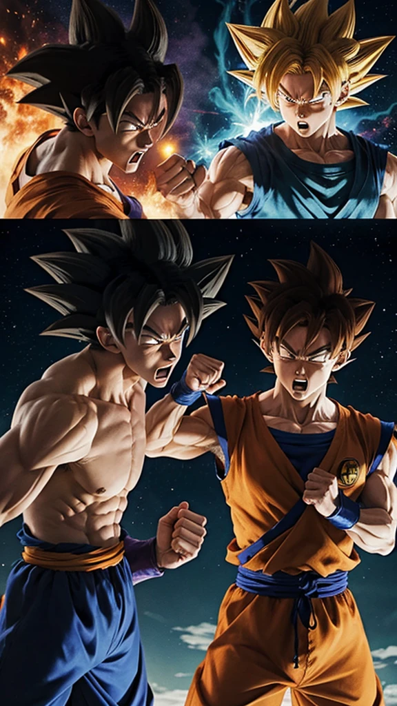 Goku and friza fight 