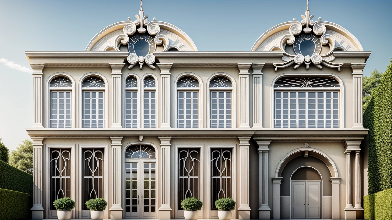 maison blanche arafée avec une voiture garée devant elle, neo - style classique, style classicisme, style classique, maison riche, design extérieur, superbe architecture grandiose, architecture élégante, architecture de luxe, neostyle classique, belle maison, conception magnifique, architecture exquise, néo-classique, néo-classique, style artistique classicisme, belle architecture, perspective de face, 1 route passe devant la maison, (photo brute, Réel, Meilleure qualité, chef-d&#39;œuvre:1.2), avoir l&#39;air moderne et minimaliste, 1 route devant la maison, lumière annulaire Shime, luminosité de la lumière de l&#39;intérieur:1.2, Éclairage dynamique:1.3, (hyper Réelistic, photo-Réelistic:1.2), haute qualité, lumière du jour, contraste élevé :0.5 éclairages parfaits, archaïque, contemporain primé, contemporary chef-d&#39;œuvre, well-designed chef-d&#39;œuvre, grande résidence moderne, détail du dîner, détail ultime, synchronisation automatique