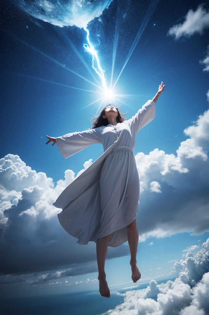 God sending power from heaven