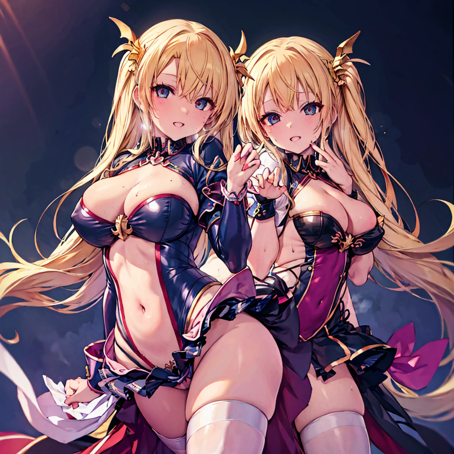 (masterpiece),(Highest quality),(Super detailed),(Best illustrations),(Best Shadow),(Absurd),(Detailed Background),(so beautiful), 16K, 4K, (so beautiful)Bradamante, One person, alone, curvy, Big Breasts, , , Blonde, , fluorescent pink eyes, , , , (Oculogyric crisis), , Perfect figure, heart-shaped pupils, BDSM, , paw pose, Arched back, tongue out, , , orgasm, afterglow, erotic smile, , Beautiful nipples, pussy, , , Sexy posture, , , (cross-eyed), (rolling eyes), , water eyes, tears, , , , , saliva trail, , shiny skin, , , , ahegao, BREAK, , Dramatic lighting, Psychedelic Background, Clear liquid, , night, Sex slave, drugs, Torrent of Light, mysterious, spoken heart,