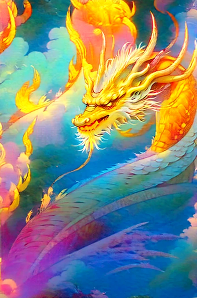 Dragon made of pure fire looking to the right, made of pure fire, facing to the right, close up, red dragon