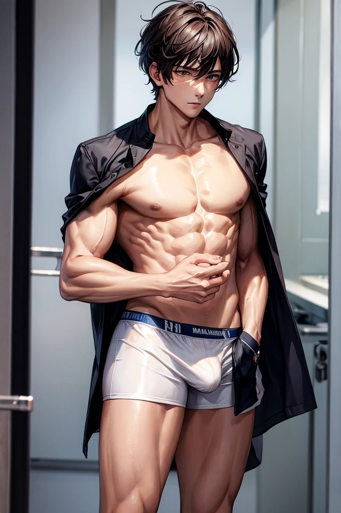 Man in underwear