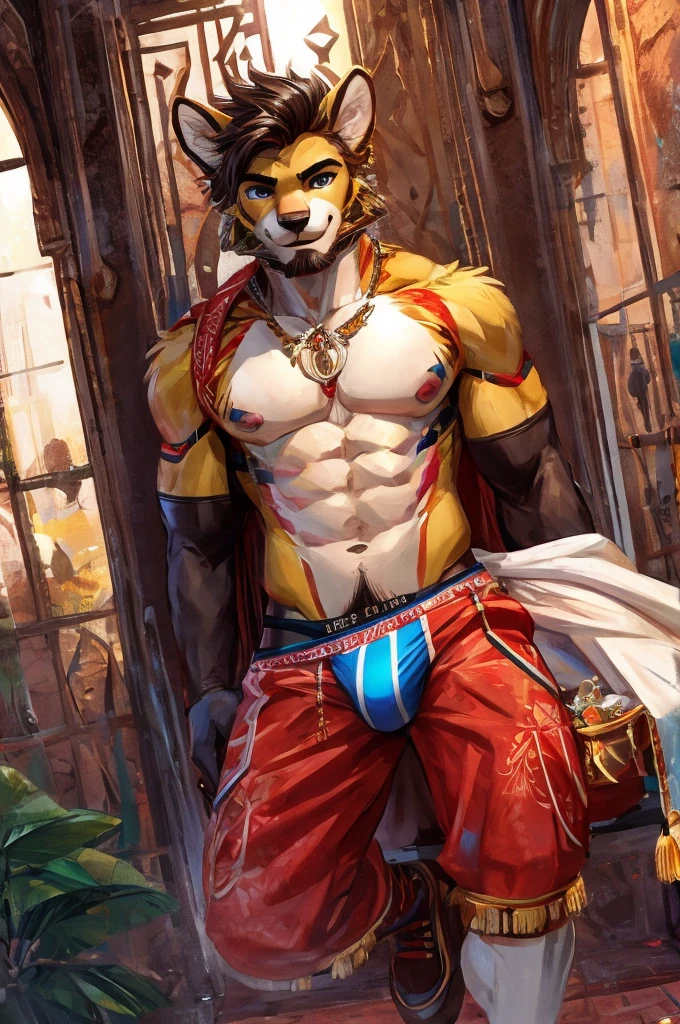 Man in underwear