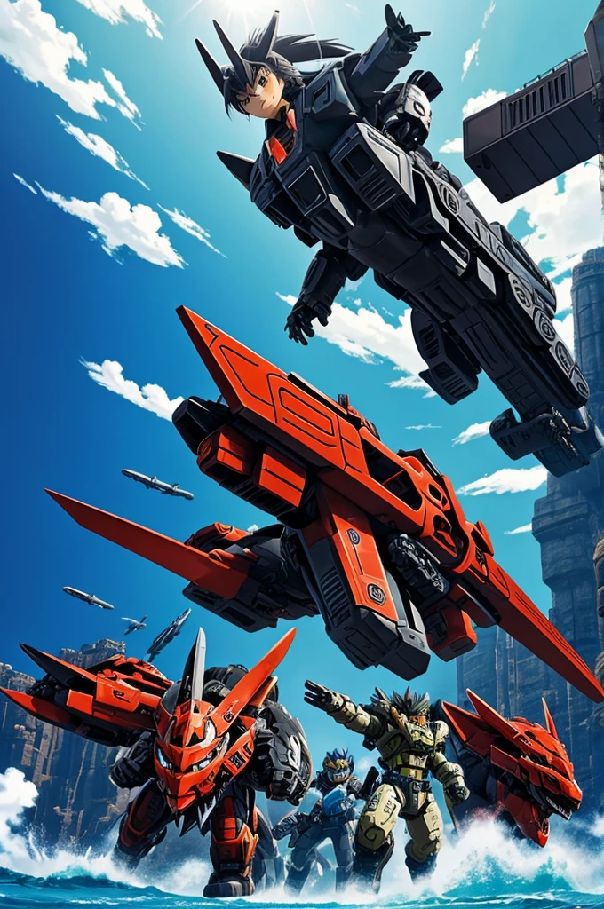 Create an alphabet in which each letter is a character from the anime series "Zoids"
