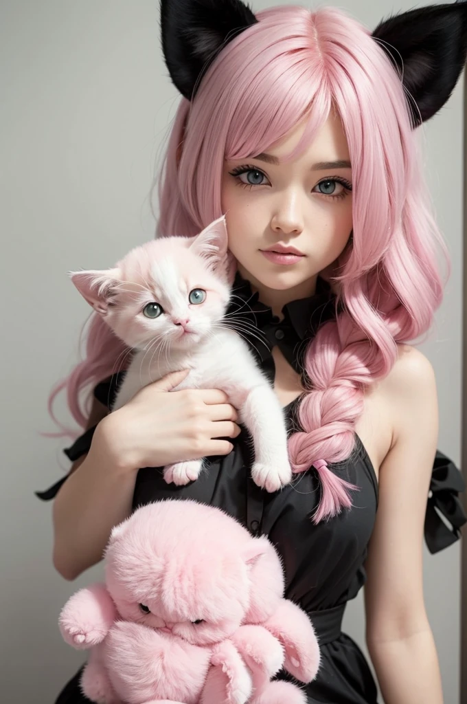 I wanted a pink kitten with hair