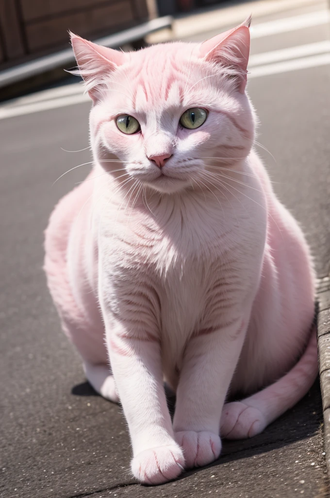 pink cat