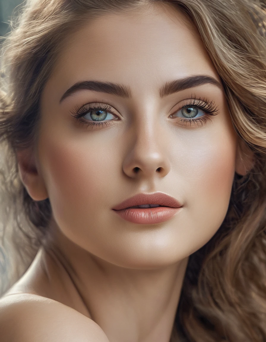 a beautiful woman, ultra realistic 4k hd, photorealistic, realistic skin and facial features, beautiful detailed eyes, beautiful detailed lips, extremely detailed face, long eyelashes, elegant dress, flowing hair, natural lighting, intricate details, hyperrealistic, highly detailed, masterpiece, cinematic, dramatic lighting, warm color tones