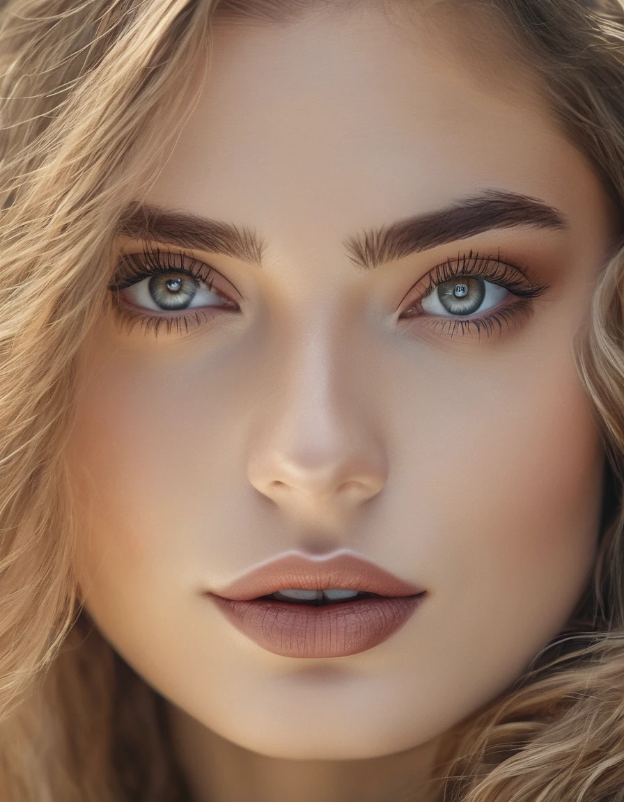 a beautiful woman, ultra realistic 4k hd, photorealistic, realistic skin and facial features, beautiful detailed eyes, beautiful detailed lips, extremely detailed face, long eyelashes, elegant dress, flowing hair, natural lighting, intricate details, hyperrealistic, highly detailed, masterpiece, cinematic, dramatic lighting, warm color tones