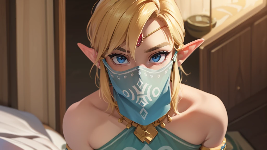 ((work of art)), ((best qualityer)), (detailded), perfect, standing alone, link, beautiful boy, Delicious lips, hair blonde, sexly, hot body, with a facial expression of pleasure, rolling the eyes.
