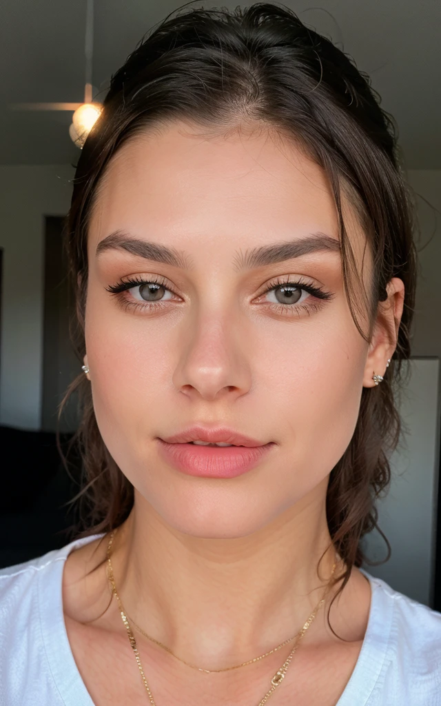Marie withouth ear jowel, but with a nose piercing