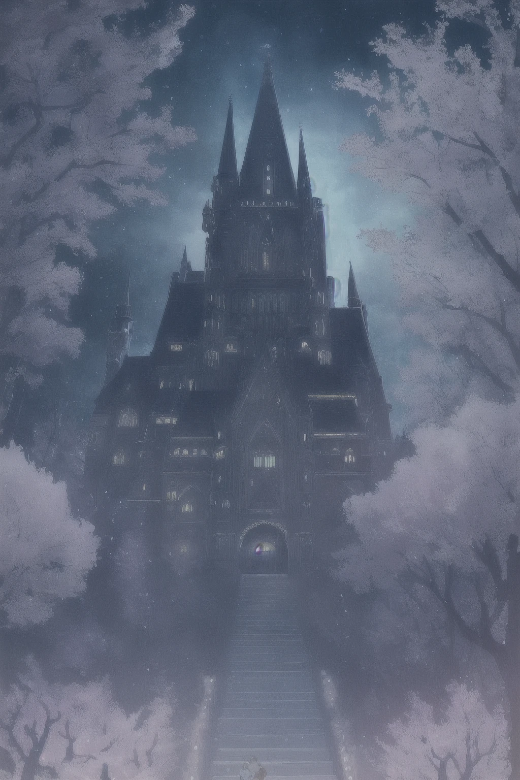 cinematic film, Realistic photograph,
In a mystical landscape shrouded in fog, a majestic castle stands tall, its intricate stone carvings glowing with a mysterious light. The castle's grand tower reaches towards the sky, a testament to ancient architecture blending with Western styles. The scene is alive with bright colors and enchanting details, creating a dreamy, fairy-tale atmosphere.
Sakura petals swirl in the wind, adding a touch of whimsy to the magical setting. Hidden secrets lurk in the shadows, while twinkling moonlight casts surrealistic lighting across the scene. Whimsical creatures roam the grounds, their presence adding to the surreal elements of this fantasy world.
The painterly style of the image captures the highest quality and resolution, with every detail rendered in exquisite detail. This magical, dreamy atmosphere is a setting where the surreal and the fantastical converge, inviting viewers into a world of enchantment and wonder.
,shallow depth of field, vignette, highly detailed, high budget, bokeh, cinemascope, moody, epic, gorgeous, film grain, grainy,