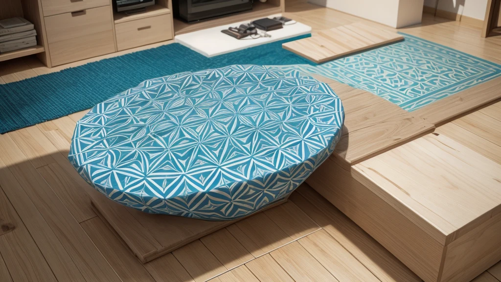 make a pattern with large geometric designs