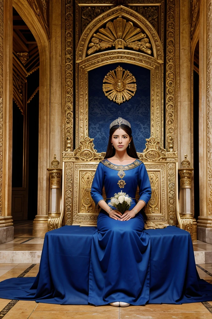 Ancient realstics royal court image without people for background. 