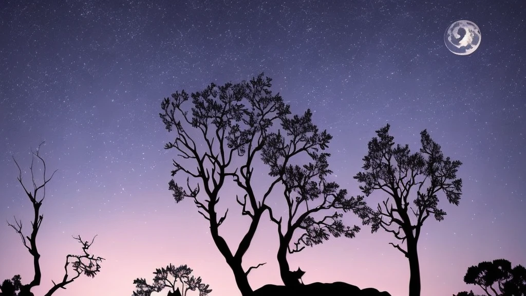Prompt for a Wolf in a Moonlit Landscape T-shirt Design:

Create a captivating t-shirt design featuring a majestic wolf set against a backdrop of a soft pink-hued moonlit landscape. Picture the wolf standing amidst a serene and mystical forest, with the moon casting a gentle glow over the scene. The design should capture the wolf in a moment of grace and strength, its fur rendered with intricate detail to convey realism and texture. Emphasize the peaceful ambiance of the night with subtle elements like shimmering stars or wisps of mist, enhancing the mystical atmosphere. This concept blends natural beauty with a touch of dreamlike enchantment, appealing to nature lovers and those captivated by the allure of twilight landscapes. Capture the essence of tranquility and wild elegance in a design that inspires wonder and admiration.