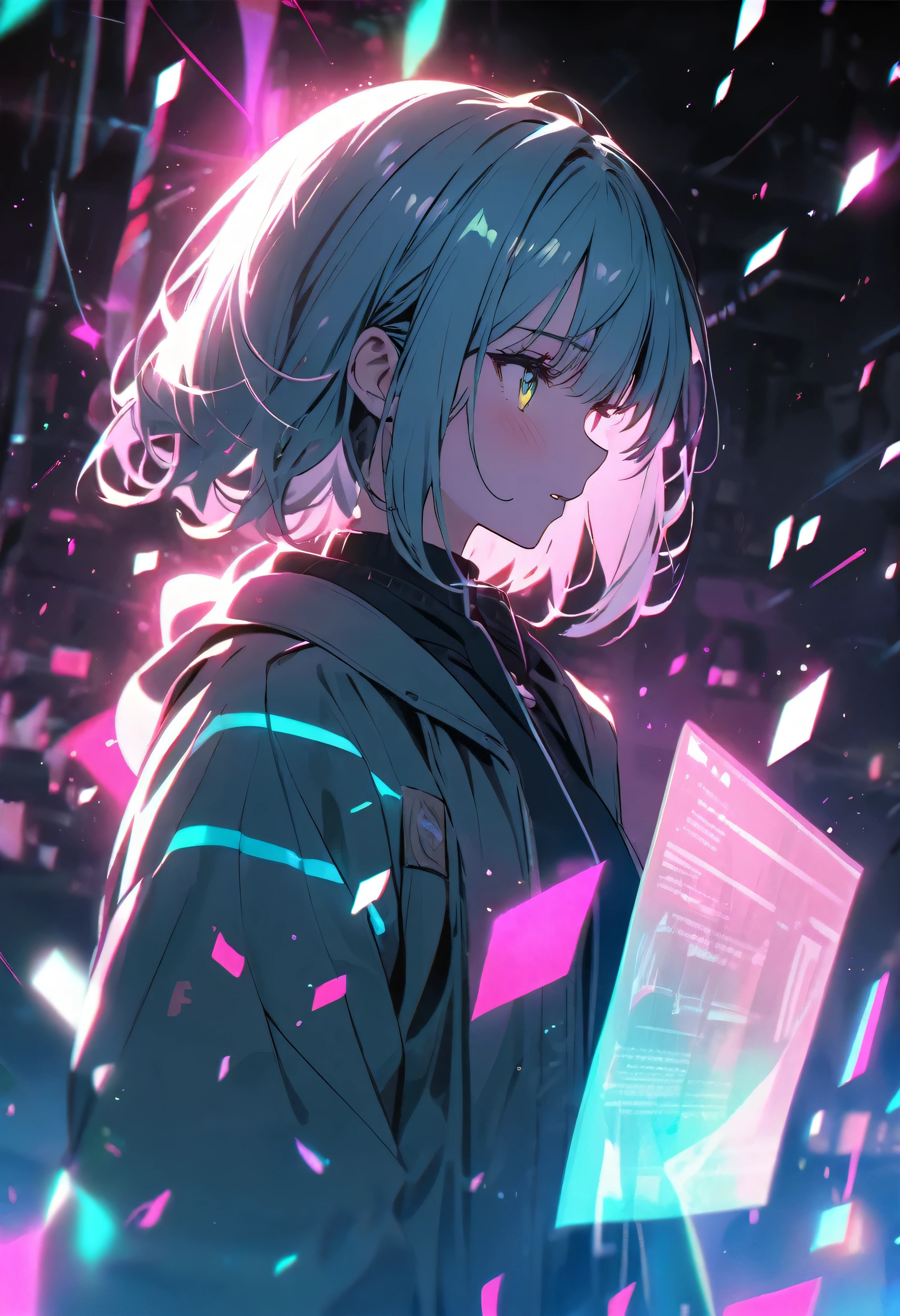 Holographic glow effect