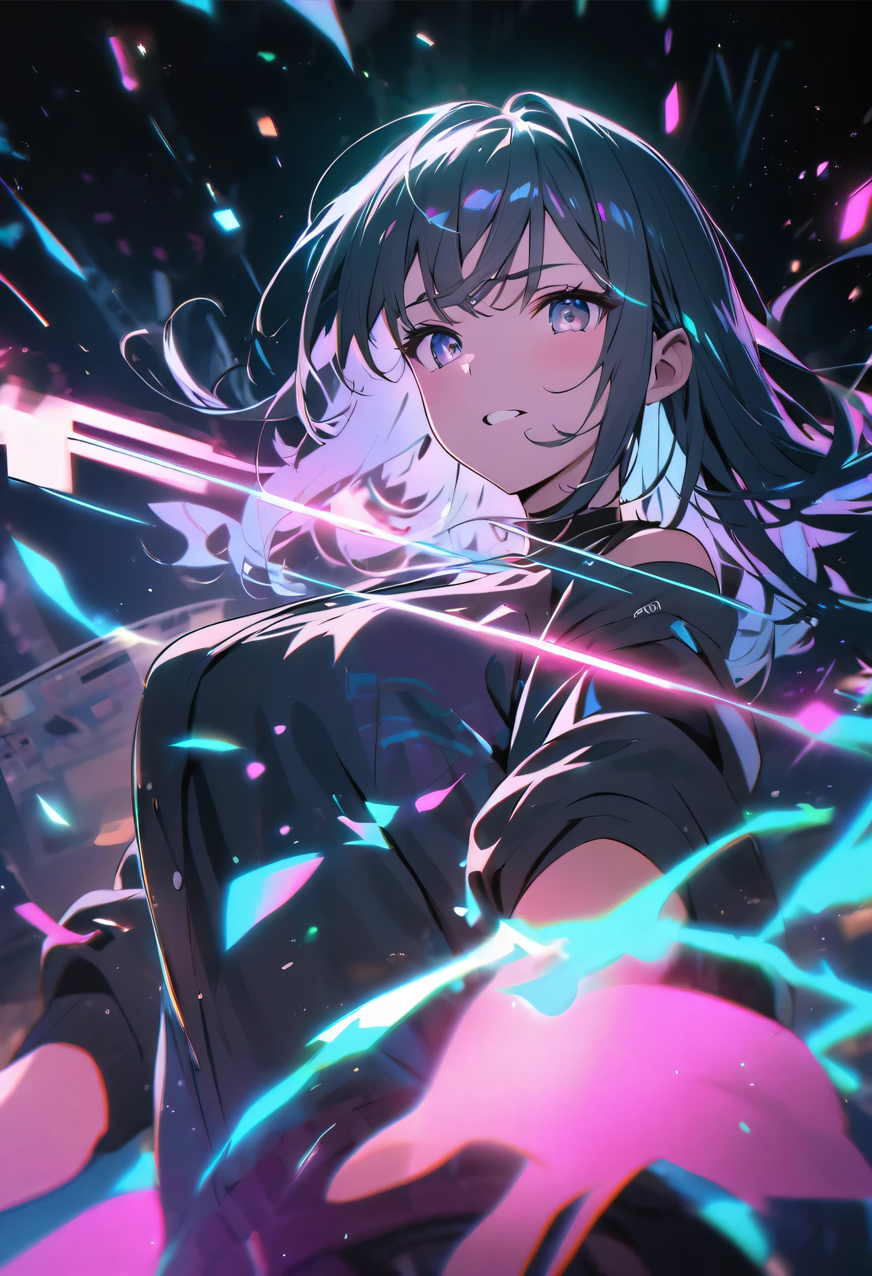 Holographic glow effect