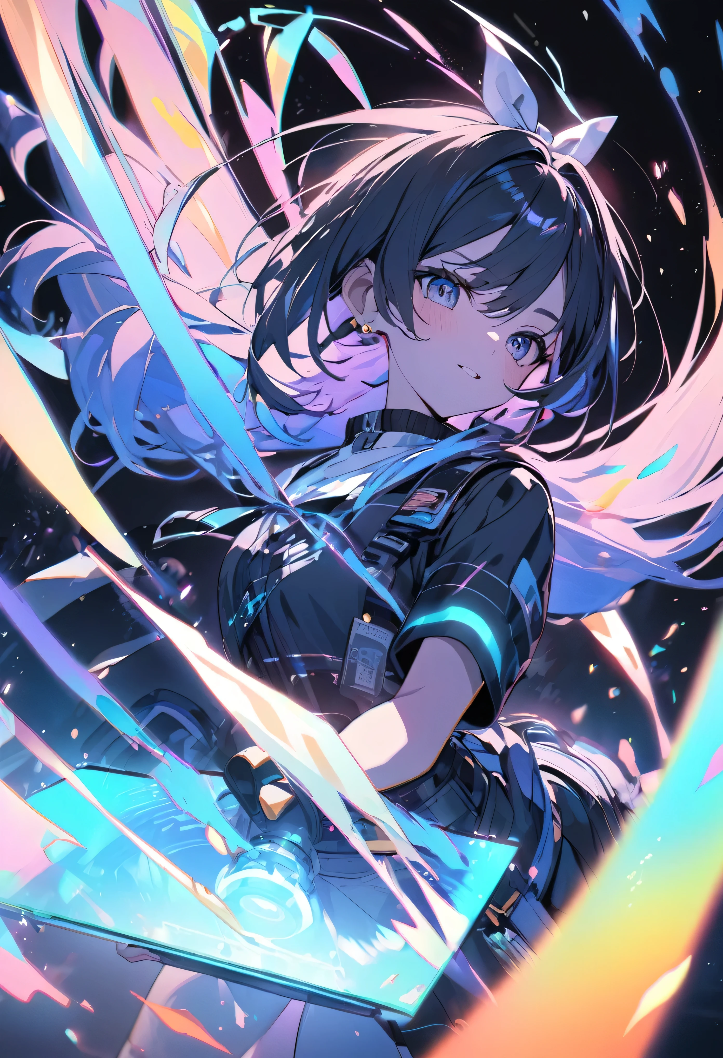 Holographic glow effect