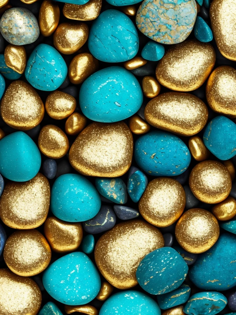 a close up of a bunch of blue and gold rocks, a microscopic photo by Mario Dubsky, deviantart, abstract art, abstract 3 d artwork, gold black and aqua colors, gold and blue, colors with gold and dark blue, amazing detail digital art, golden organic structures, phone wallpaper hd, great digital art with details, gold and teal color scheme