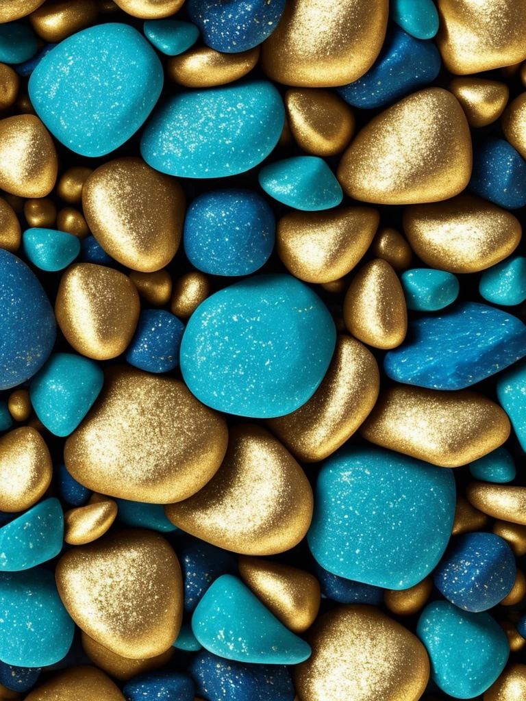 a close up of a bunch of blue and gold rocks, a microscopic photo by Mario Dubsky, deviantart, abstract art, abstract 3 d artwork, gold black and aqua colors, gold and blue, colors with gold and dark blue, amazing detail digital art, golden organic structures, phone wallpaper hd, great digital art with details, gold and teal color scheme