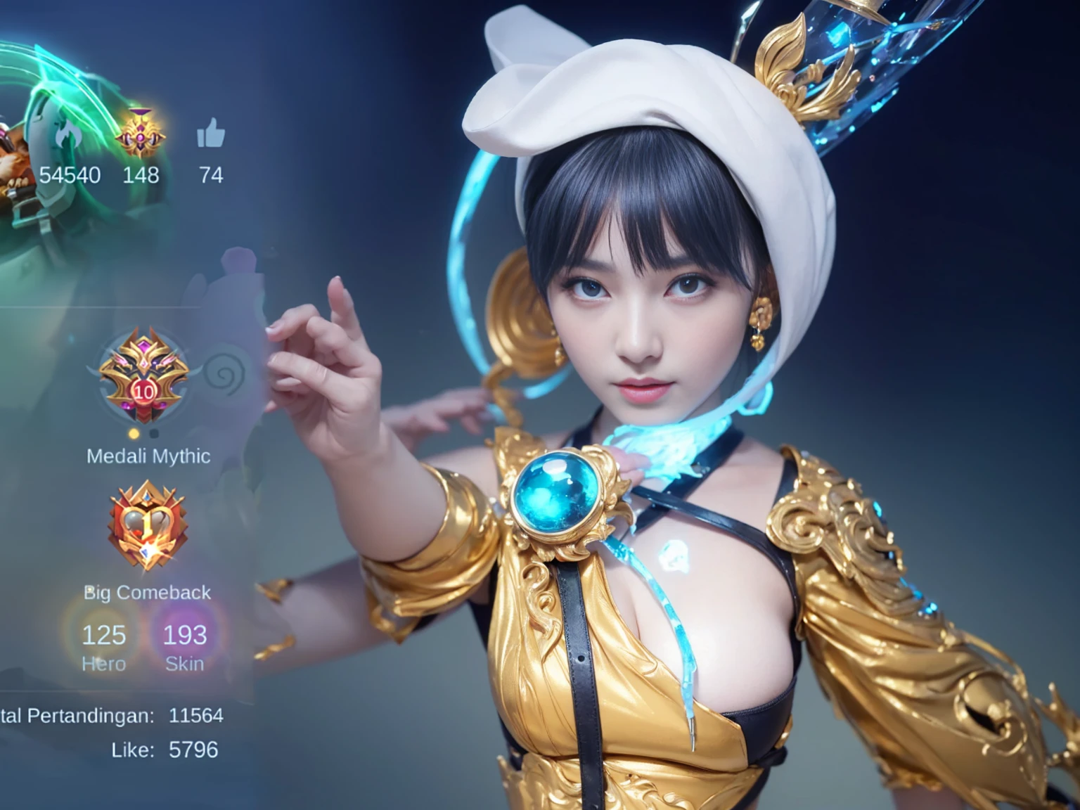 ((Best quality, 8k, Masterpiece :1.3)), upper bod y, Sharp focus : 1.2, Beautiful woman with perfe ct figure, Highly detailed facial and skin textur e, Detailed eyes, Double evelids, Interior view, f erpect lighting, Glowing skin,