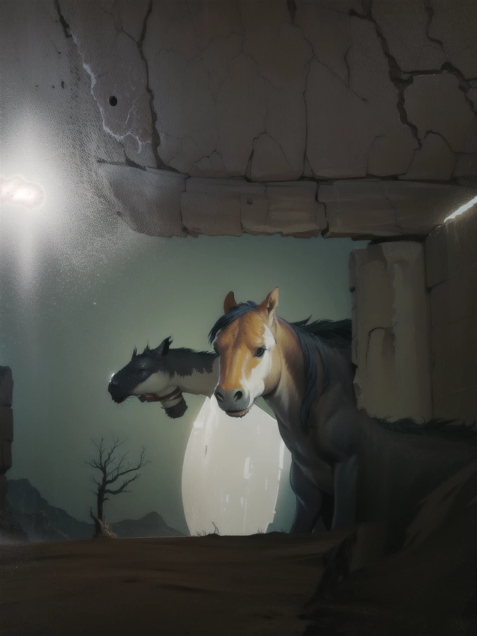 Desert with horse