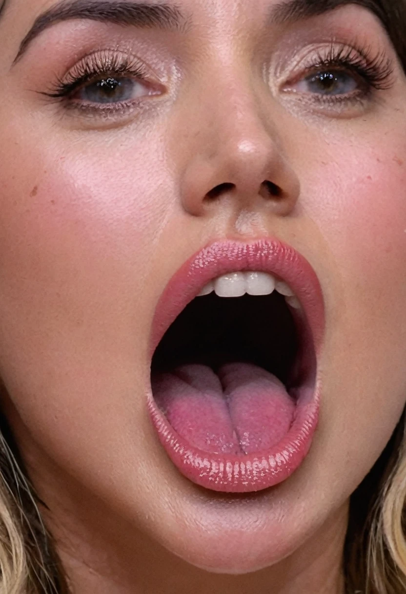 Deep Throat, ass pov, realisitic, ana de armas, tongue out