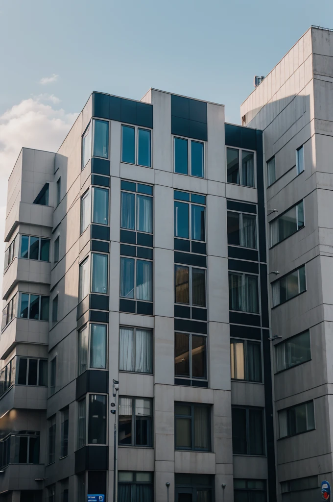 modern hacking agency building also specialized in civil protection and cyber security in Berlin 8K Full HD