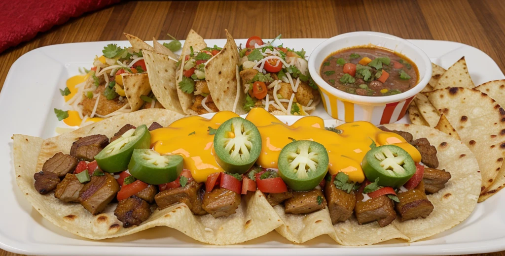 Mexican food, nacho food decoration, food photography, -foot photoshoot